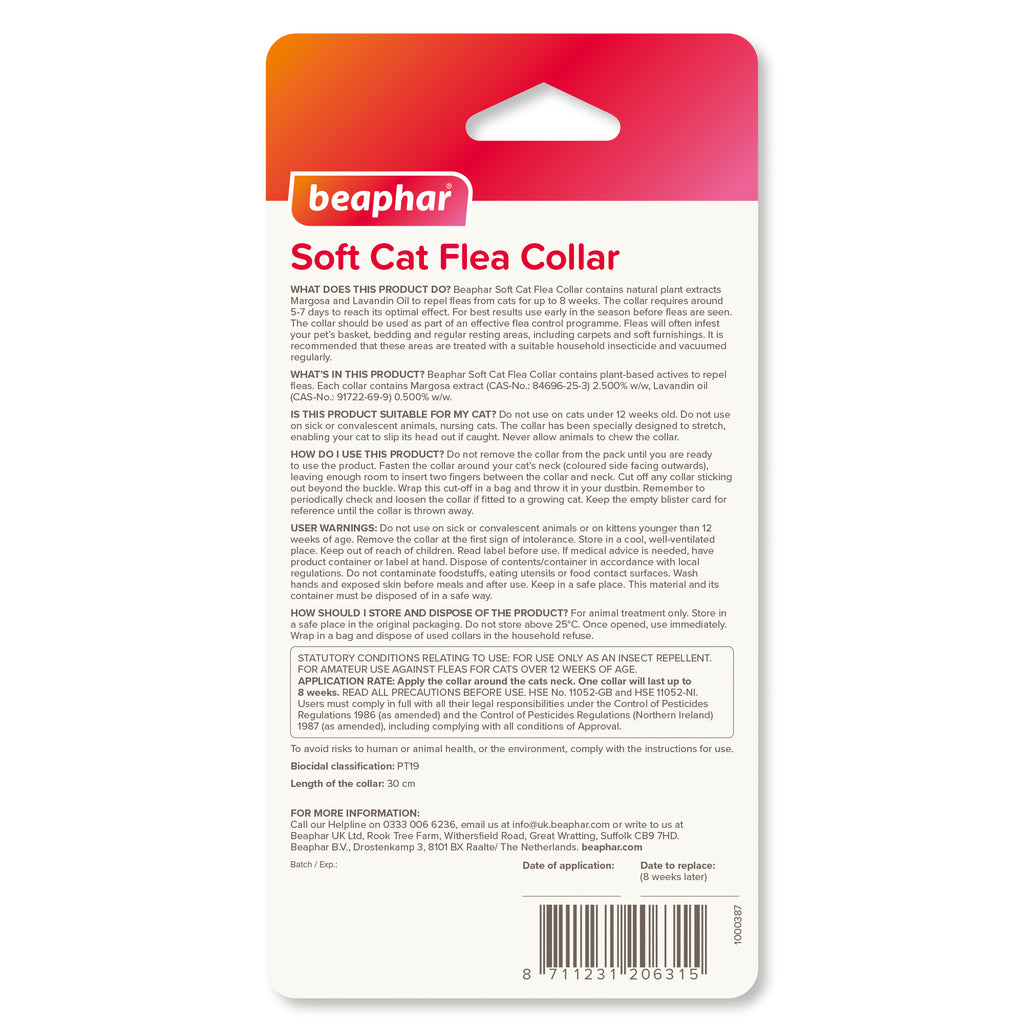 Beaphar Velvet Soft Cat Flea Collar