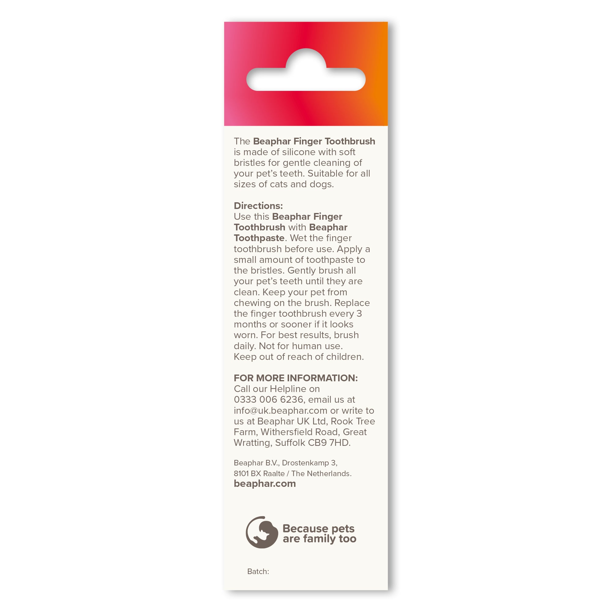 Beaphar Soft Finger Toothbrush for Cats and Dogs 2