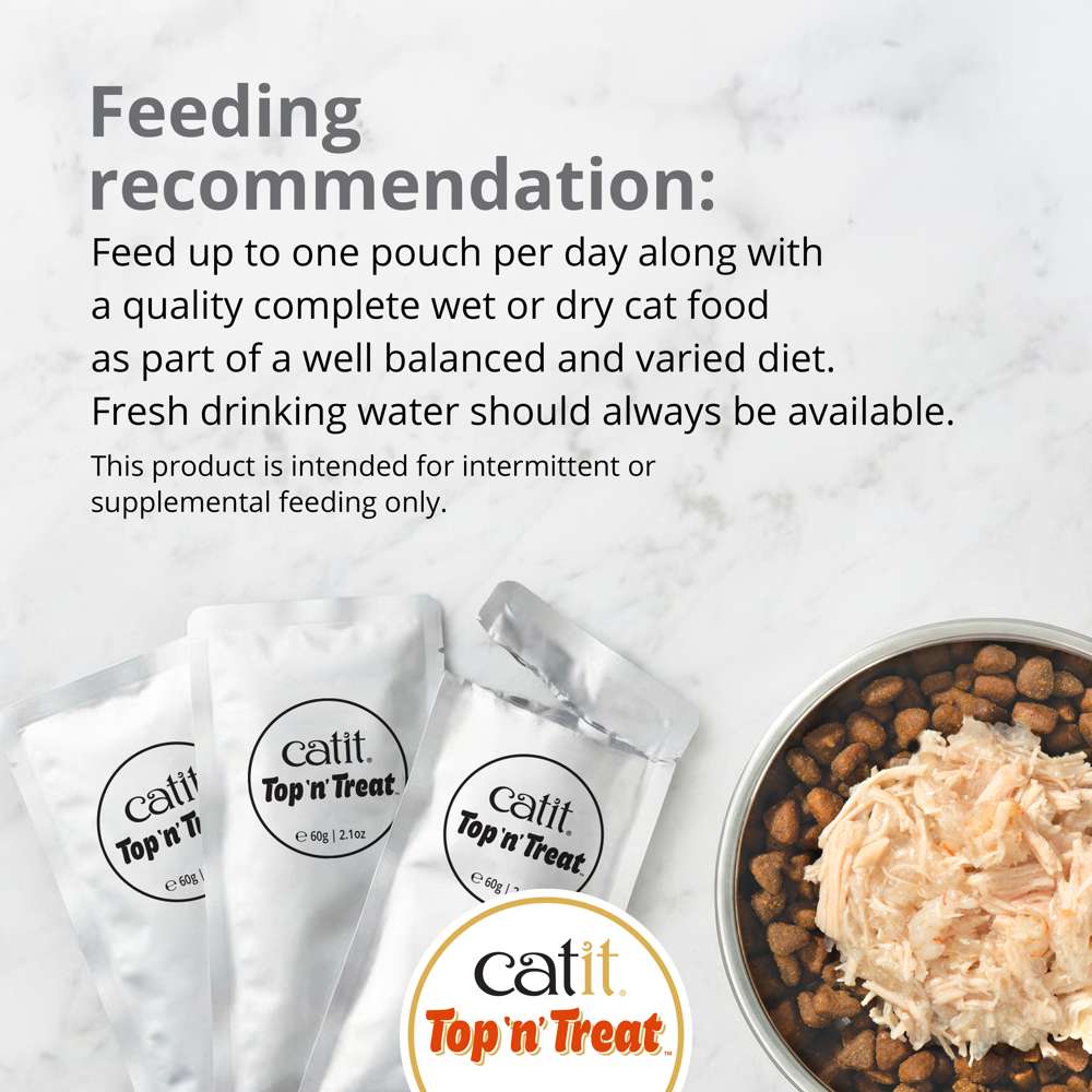 Catit Top n Treat Tuna & Crab 3x60g