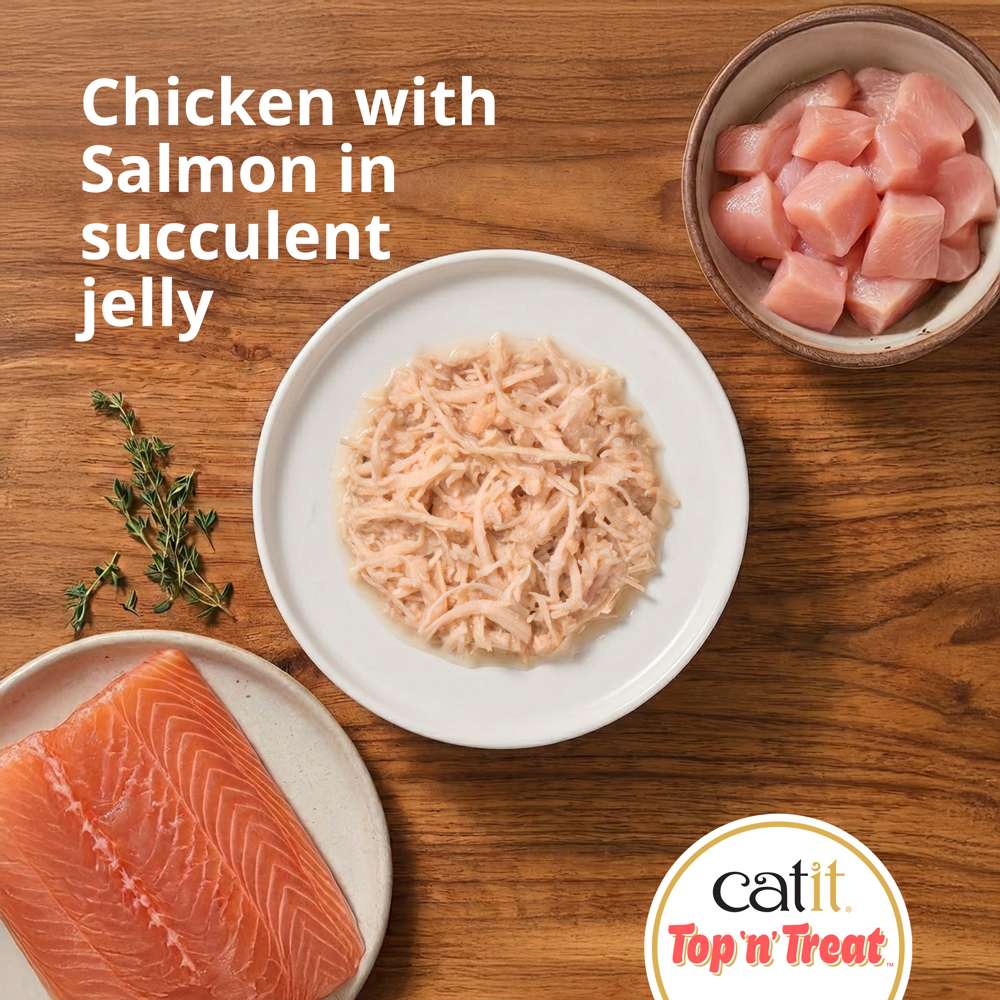 Catit Top N Treat Chicken with Salmon 3x60g