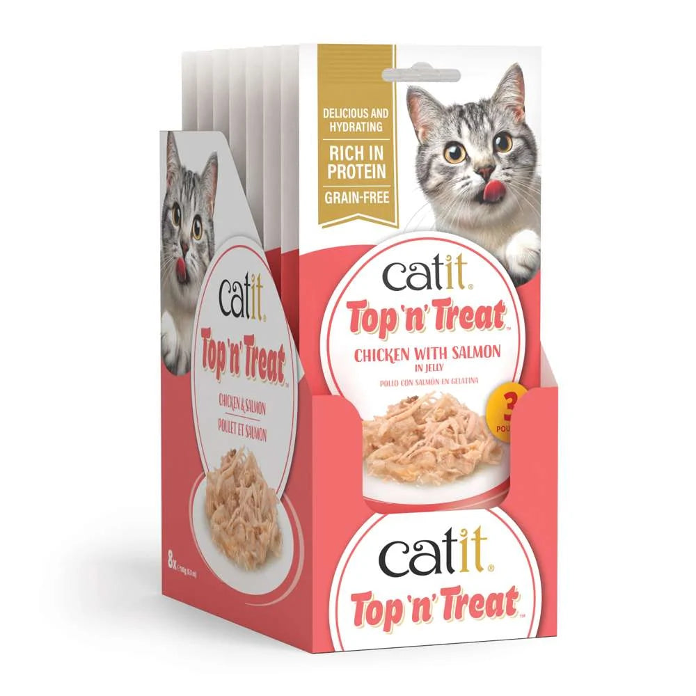 Catit Top N Treat Chicken with Salmon 3x60g