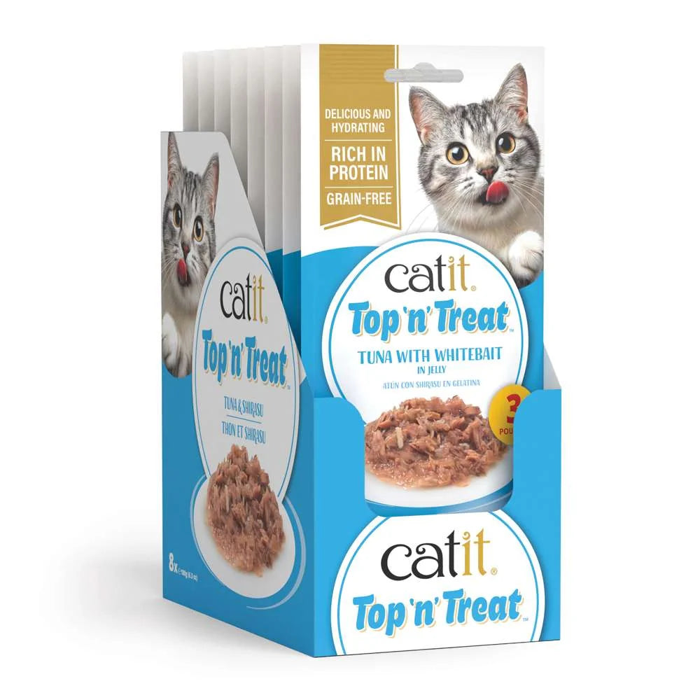 Catit Top N Treat Tuna with Whitebait 3x60g