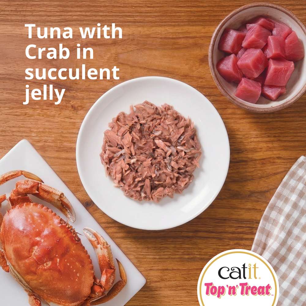 Catit Top n Treat Tuna & Crab 3x60g