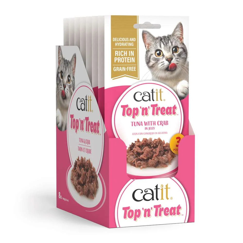 Catit Top n Treat Tuna & Crab 3x60g