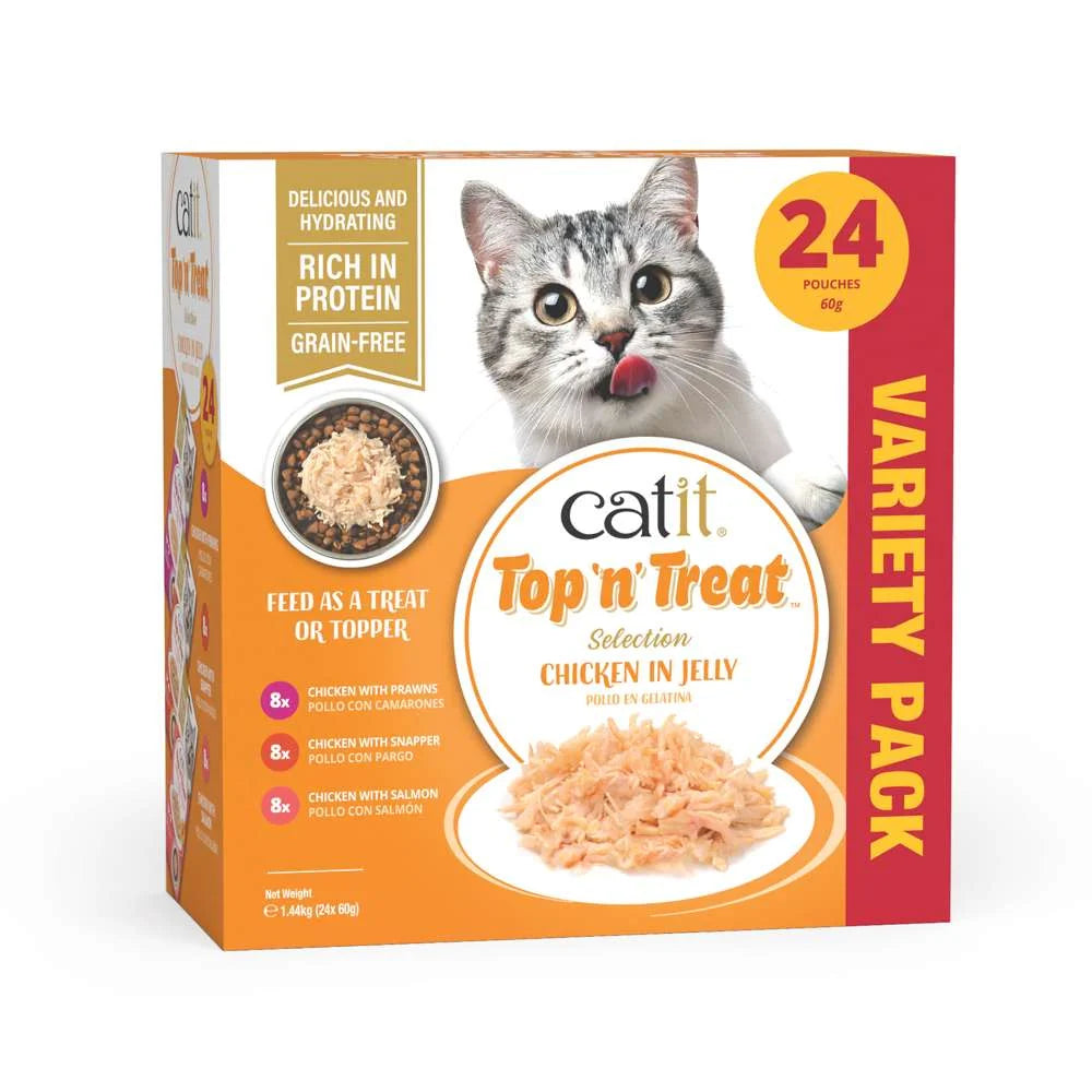 Catit Top n Treat Chicken Variety 24x60g