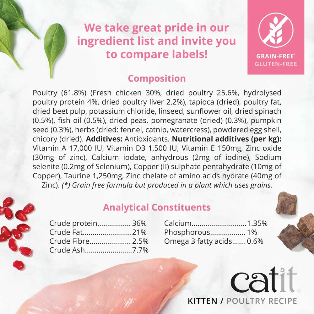 Catit Recipes Dry Kitten Poultry 400g