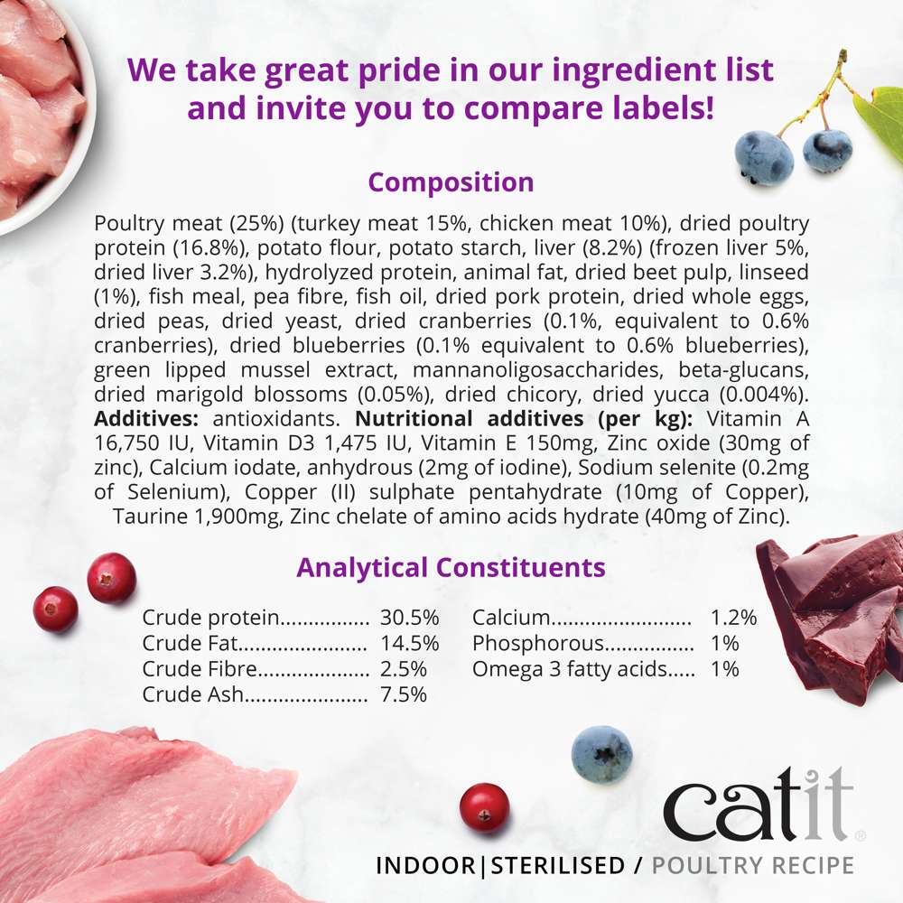 Catit Recipes Dry Adult Indoor 400g