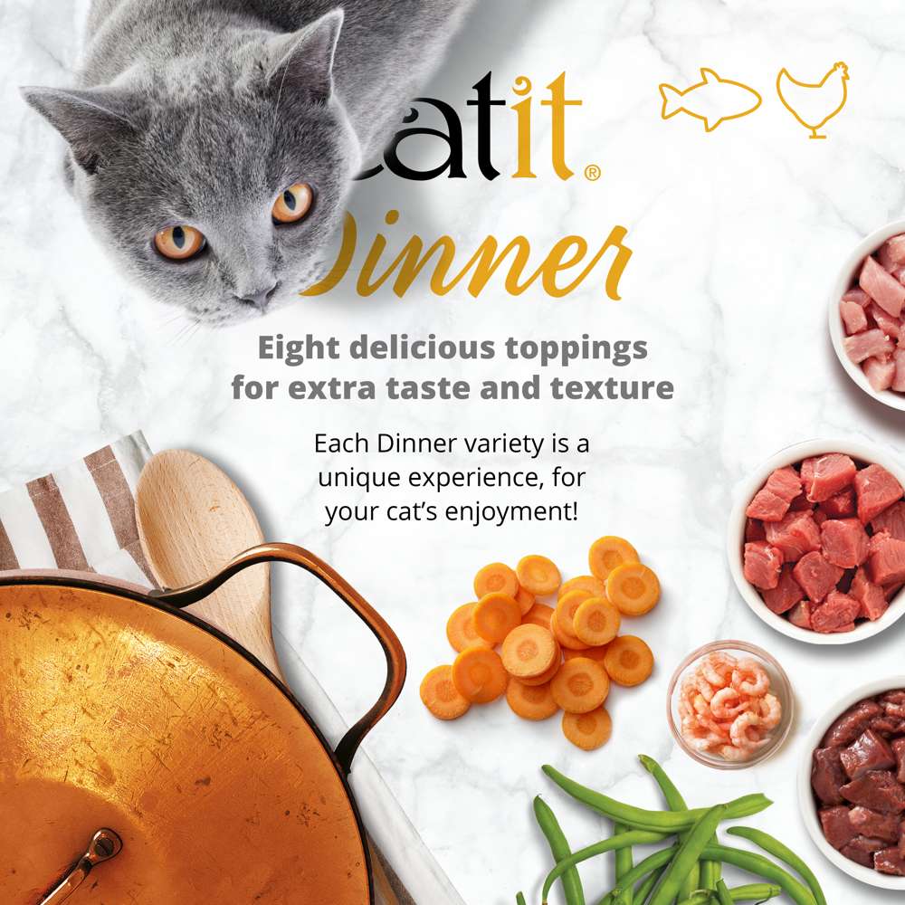 Catit Chicken Dinner Variety Pack 12x75g
