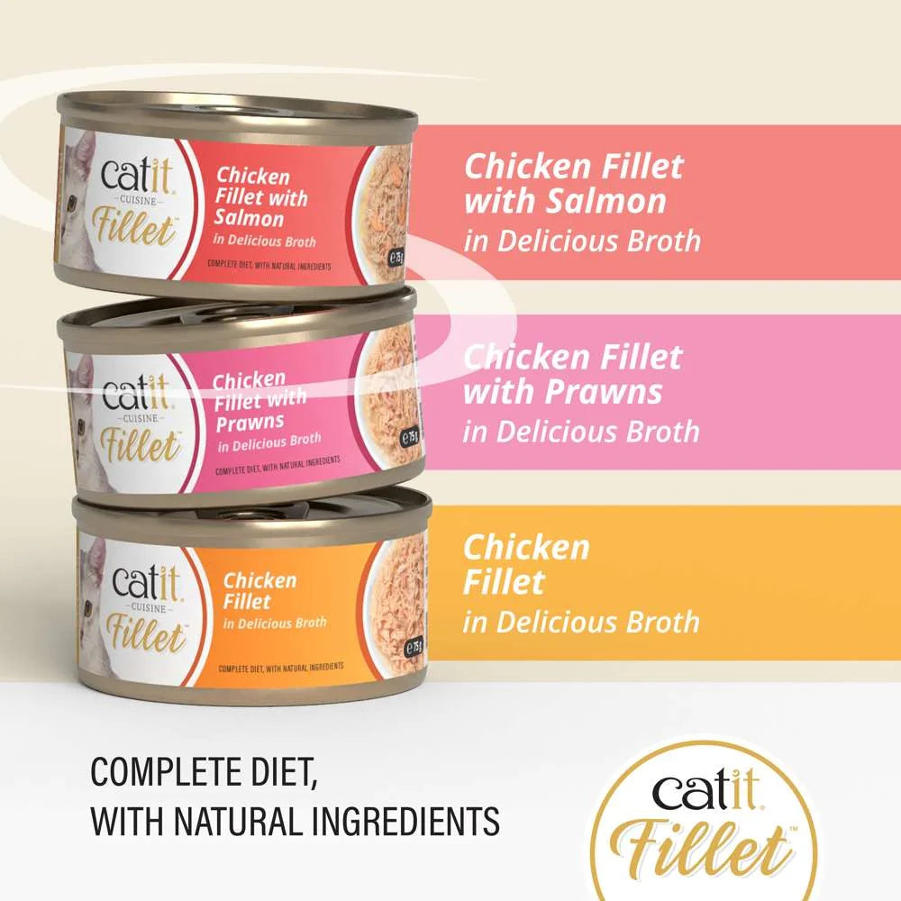 Catit Chicken Fillet Variety Pack 12x75g