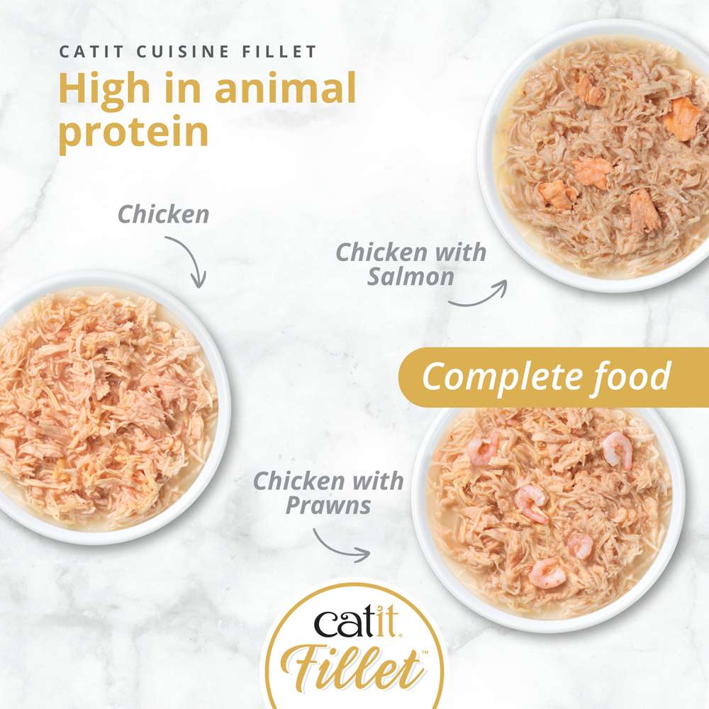 Catit Chicken Fillet with Prawns 75g