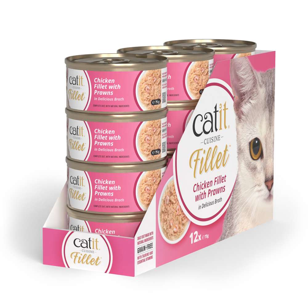 Catit Chicken Fillet with Prawns 75g