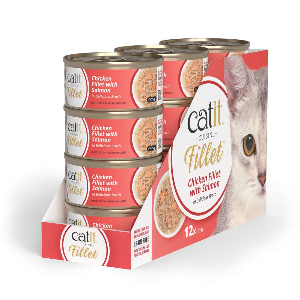 Catit Chicken Fillet with Salmon 75g