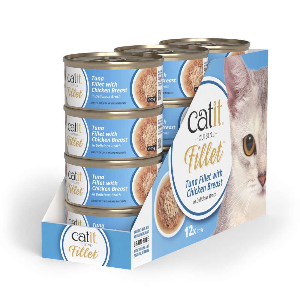 Catit Tuna Fillet with Chicken 75g