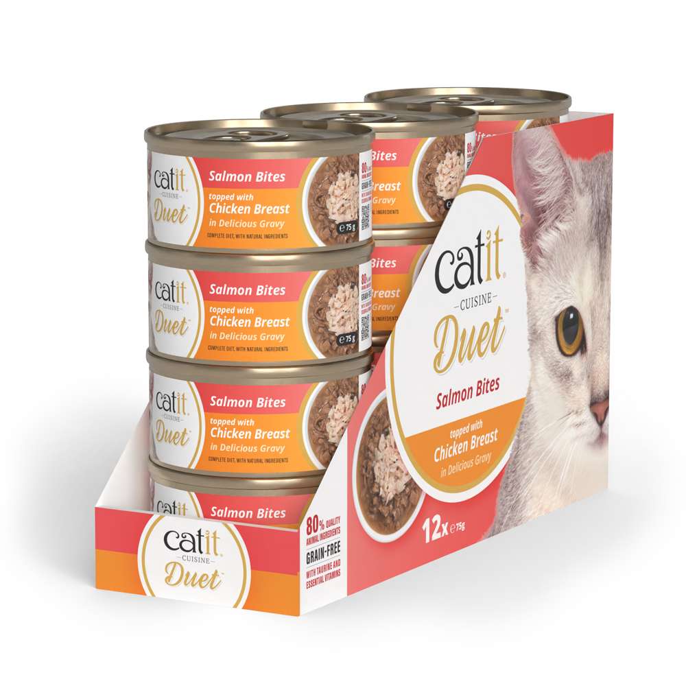 Catit Duet Salmon with Chicken 75g