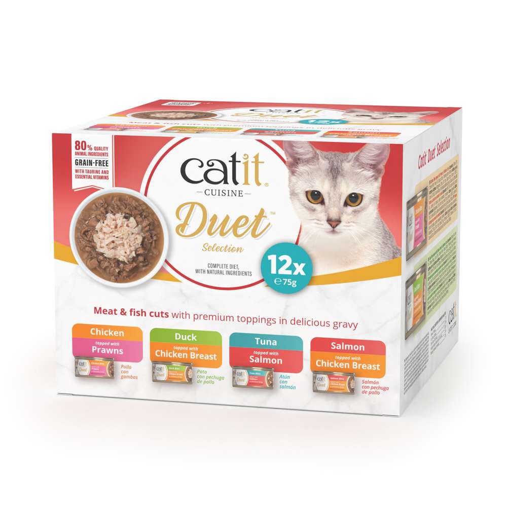 Catit Duet Variety Pack 12x75g