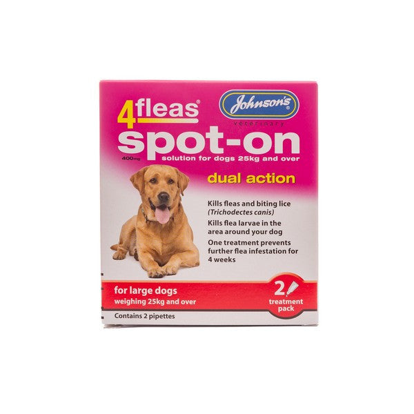 JVP 4 Fleas Spot On Large Dog 400mg