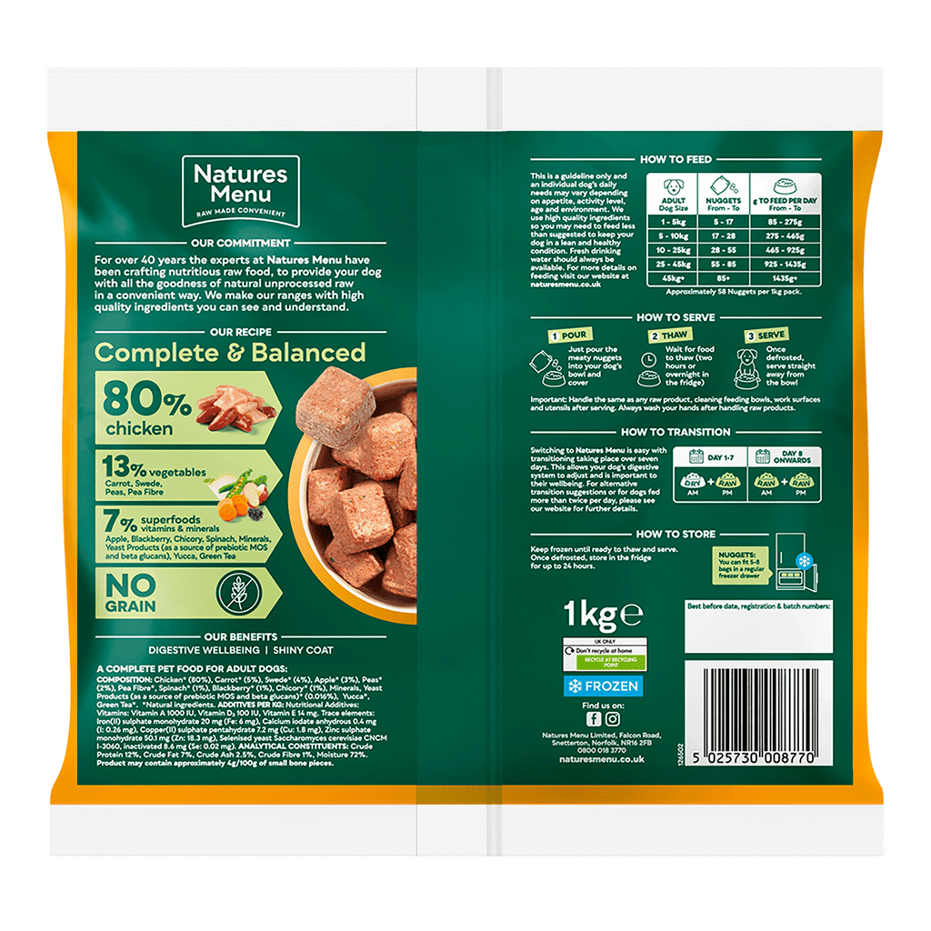 Natures Menu 80/20 Chicken 1kg