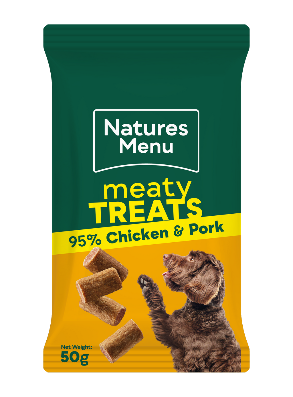 Natures Menu Meaty Treats 95% Chicken and Pork 50g
