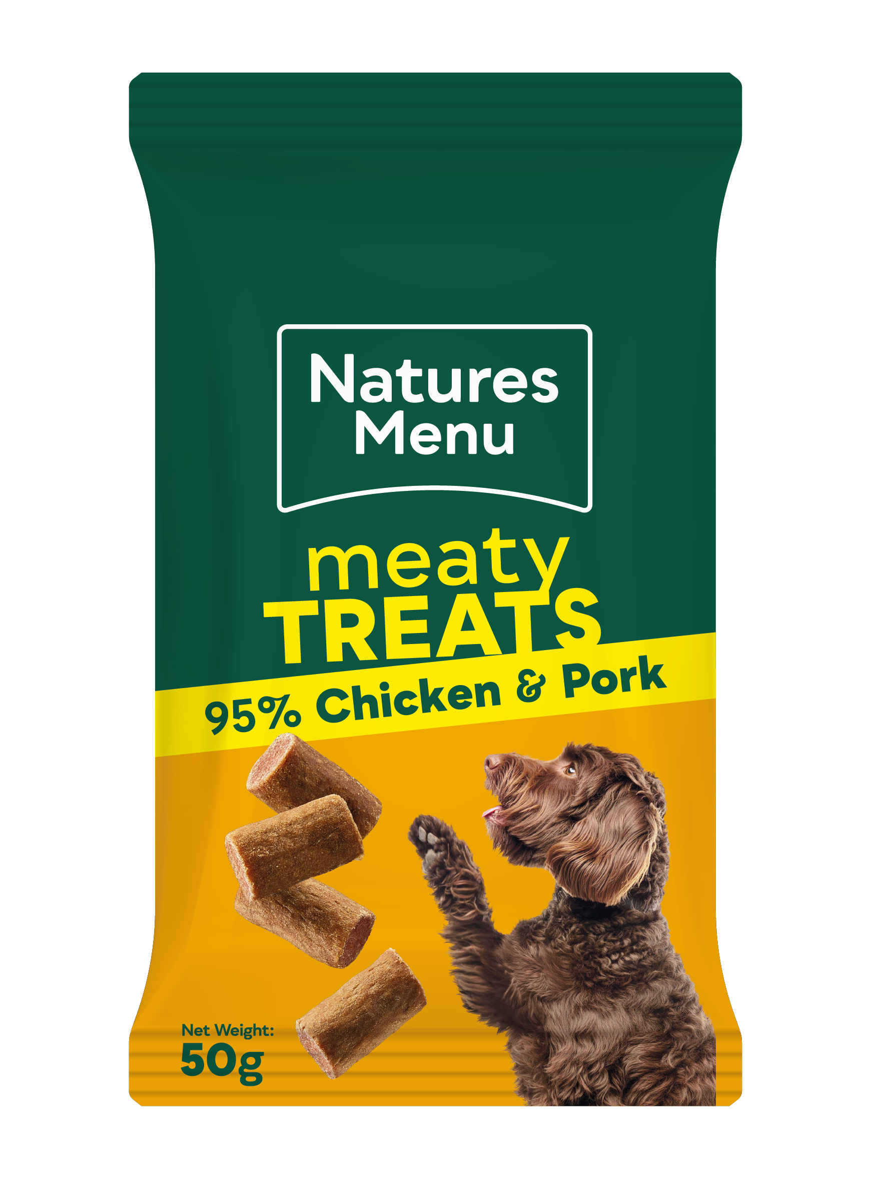 Natures Menu Meaty Treats 95% Chicken and Pork 50g