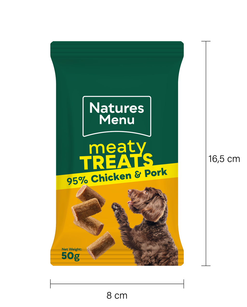 Natures Menu Meaty Treats 95% Chicken and Pork 50g