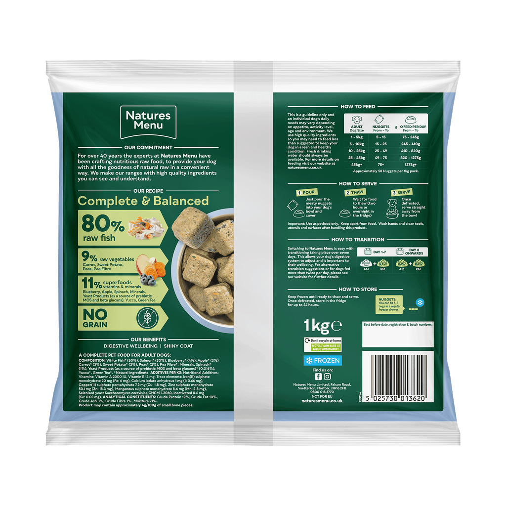Natures Menu 80/20 Fish 1kg