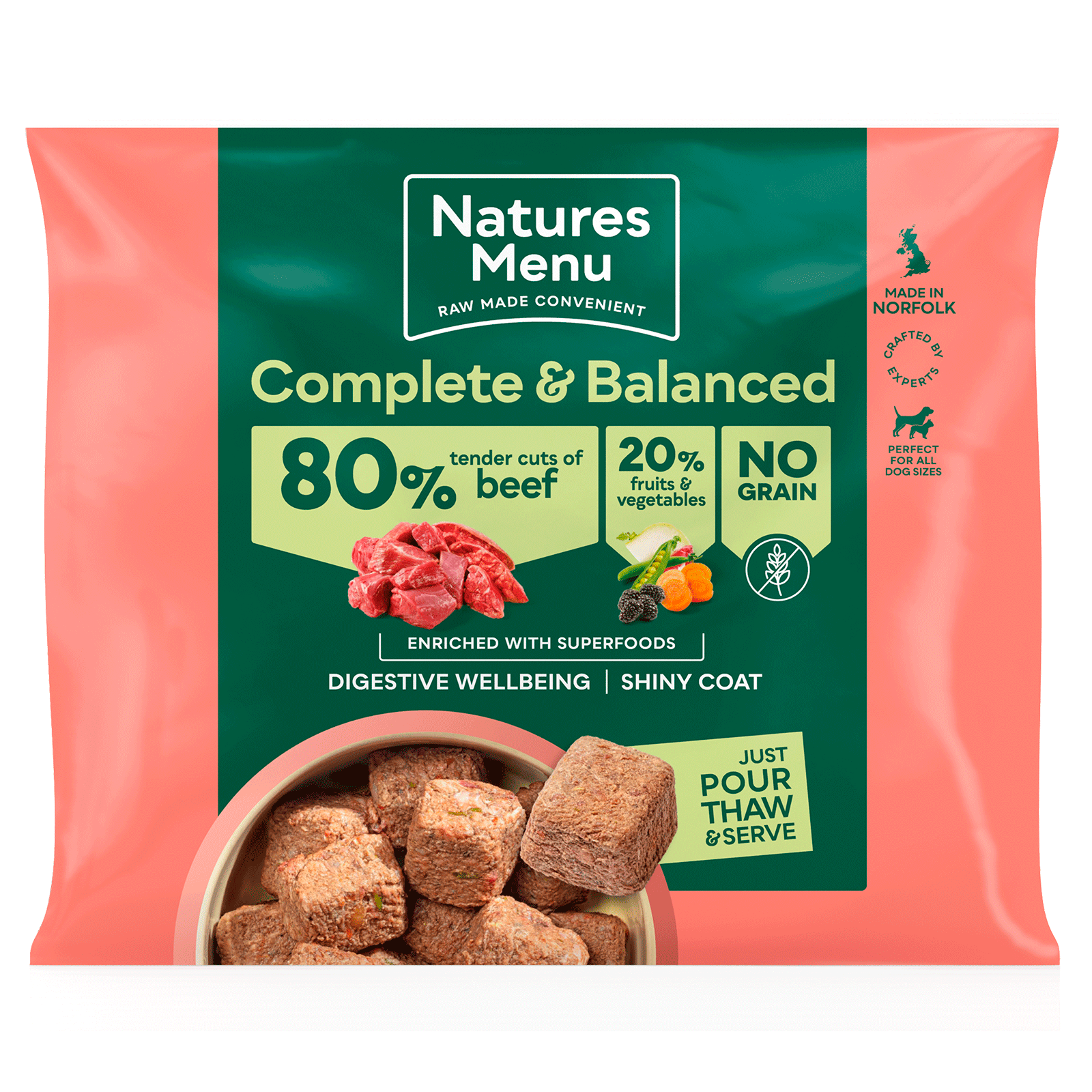 Natures Menu 80/20 Beef 1kg