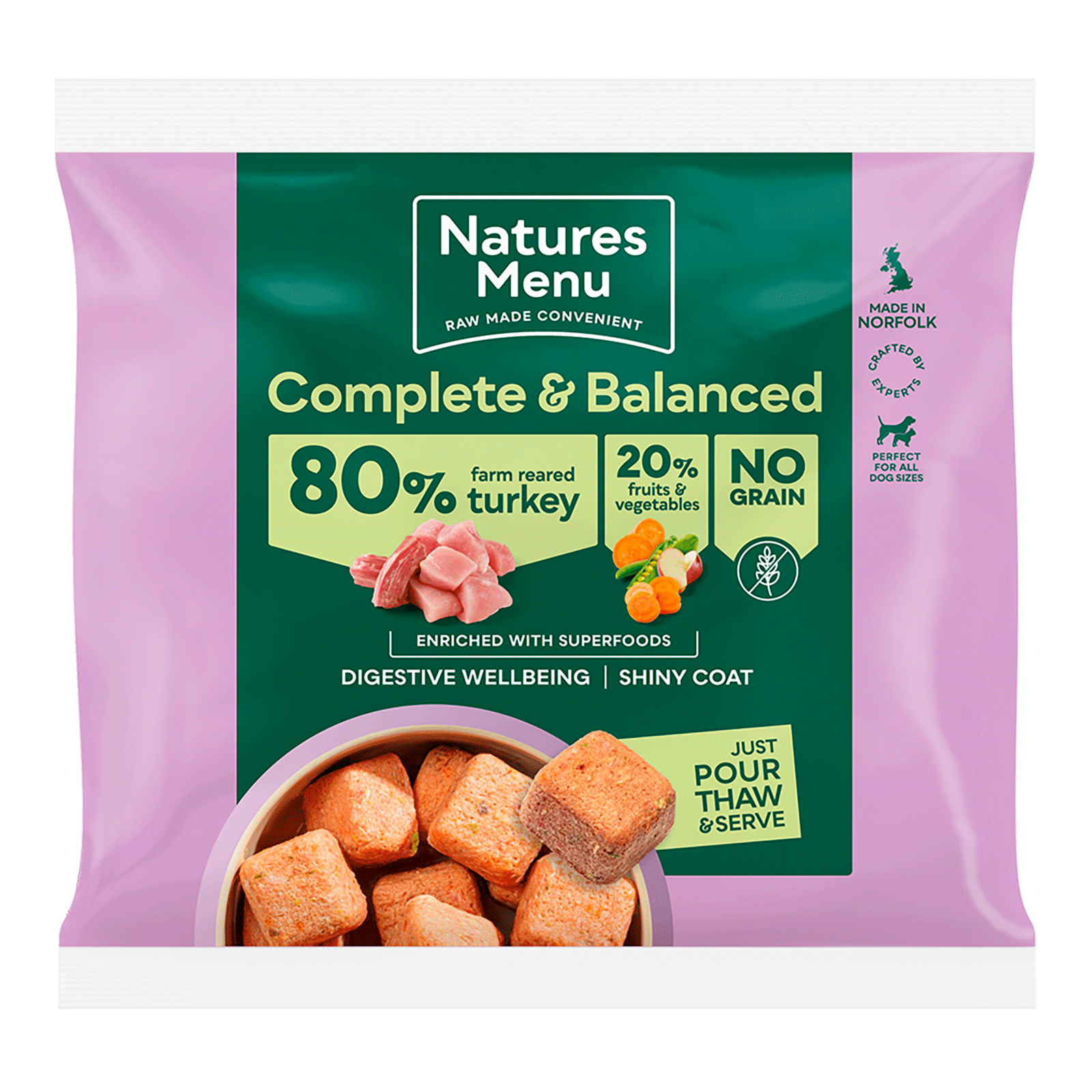 Natures Menu 80/20 Turkey 1kg