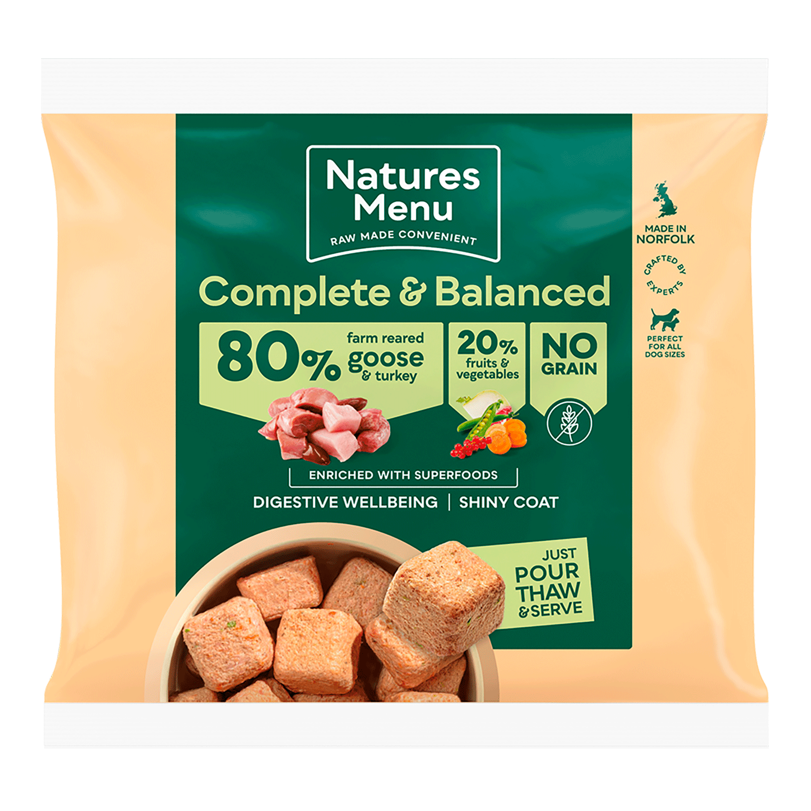 Natures Menu 80/20 Turkey & Goose 1kg