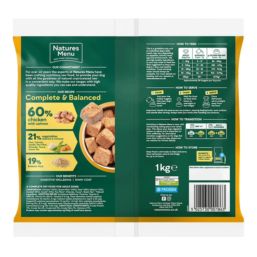 Natures Menu 60/40 Chicken & Salmon 1kg
