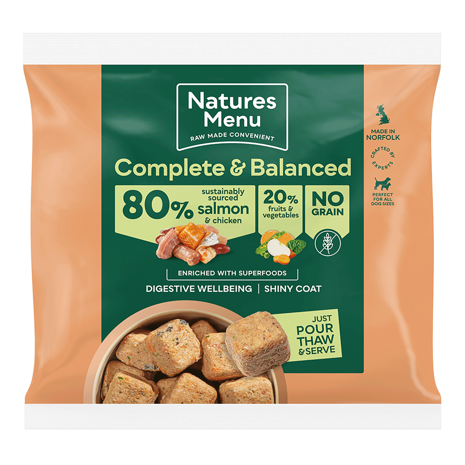 Natures Menu 80/20 Chicken & Salmon 1kg