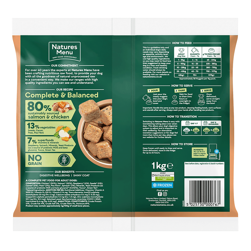 Natures Menu 80/20 Chicken & Salmon 1kg