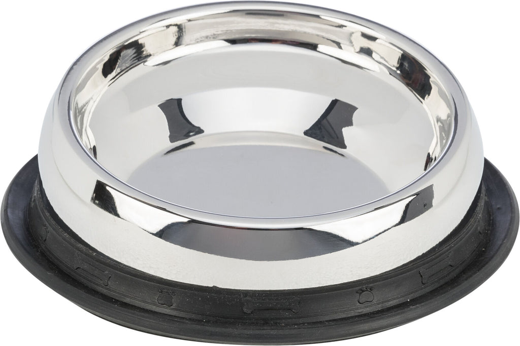 Feed bowl for short-nosed breeds, stainless steel