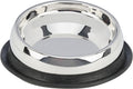Feed bowl for short-nosed breeds, stainless steel