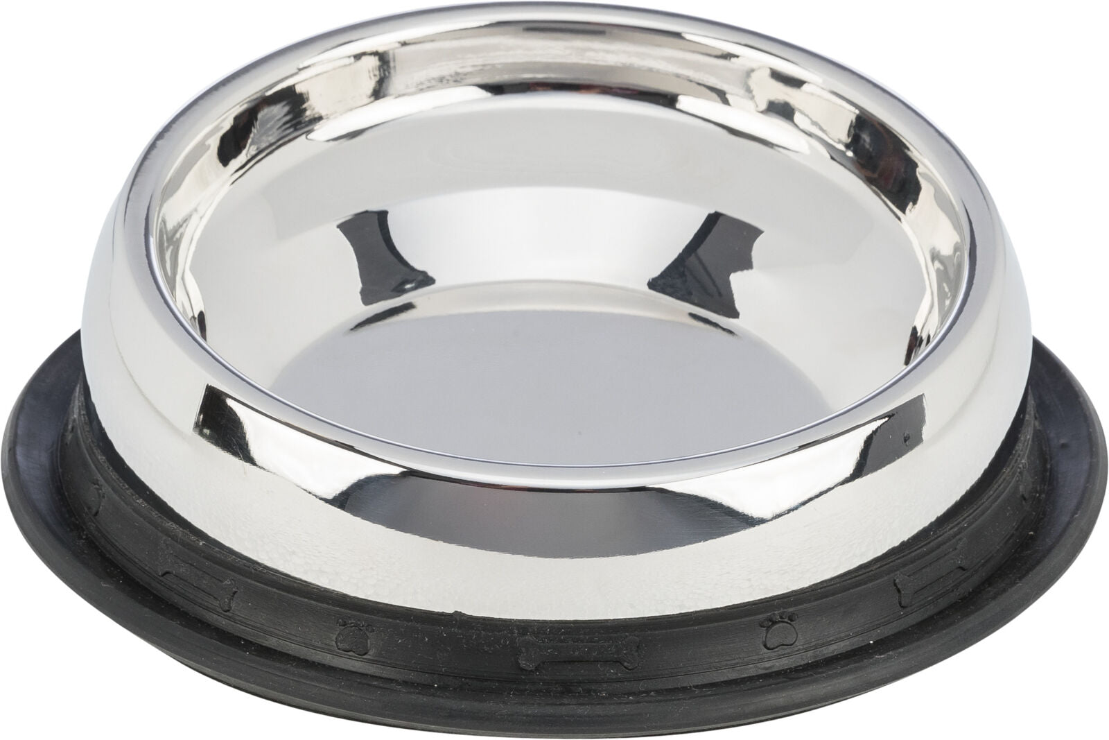 Feed bowl for short-nosed breeds, stainless steel