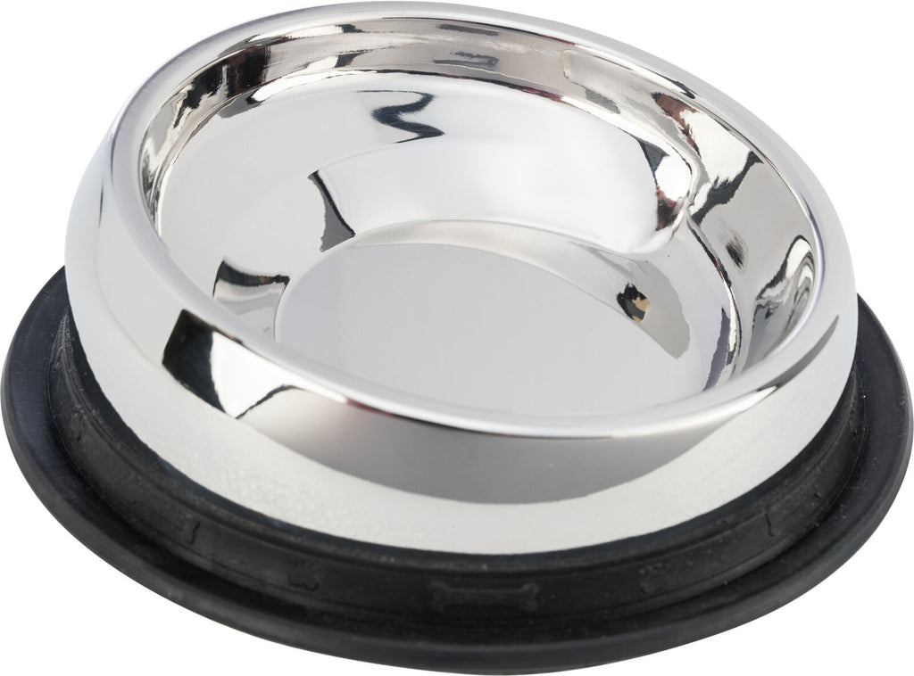Feed bowl for short-nosed breeds, stainless steel