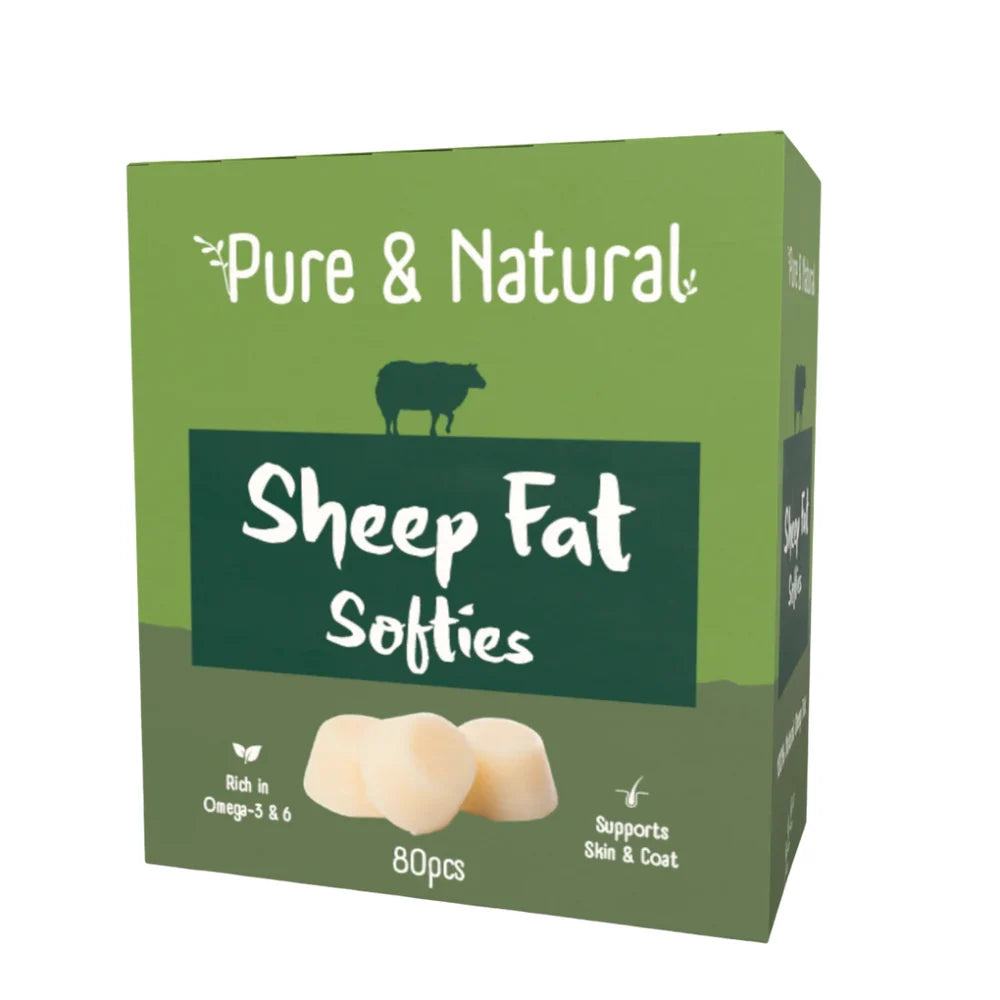 Pure & Natural Sheep Fat Softies Natural 80pcs 265
