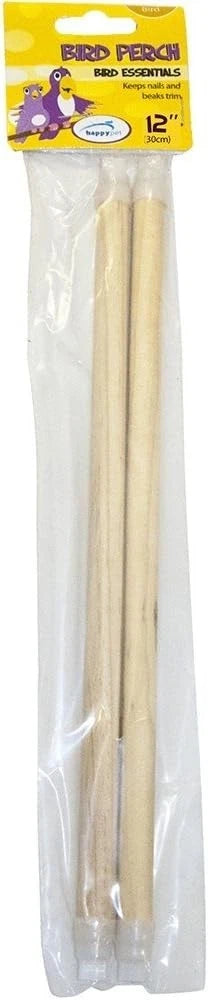 Happy Pet Wooden Bird Perch 16"